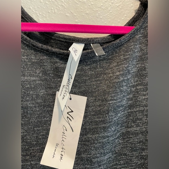 2X NY Collection Women’s Gray Long Sleeve Blouse New With Tags - Picture 3 of 12